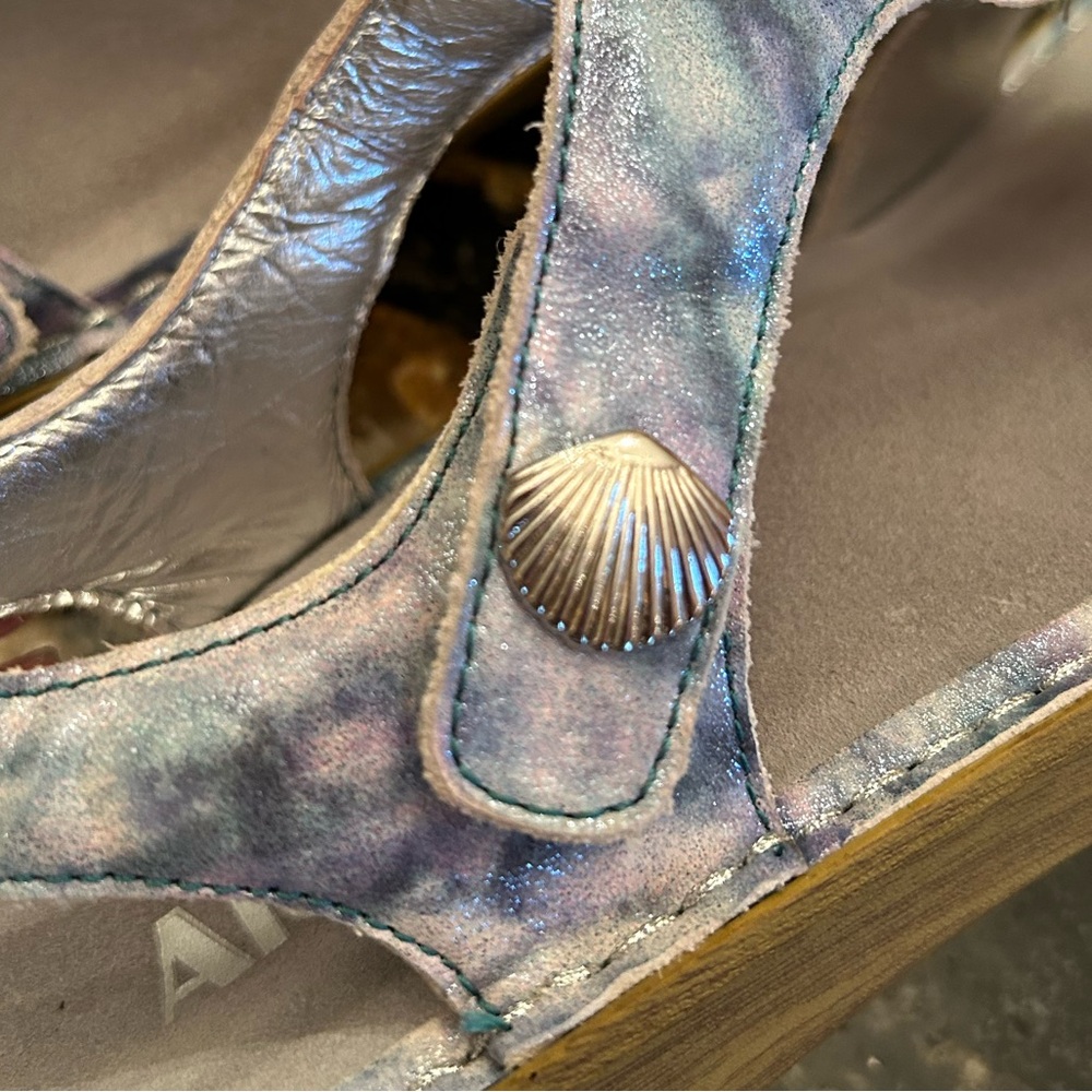 Alegria Leather Sandals with Adjustable Straps Kendra Impressionista US 7-7.5 - Picture 10 of 13